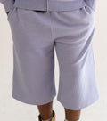 "Sol" Waffle Knit Shorts - Lavender