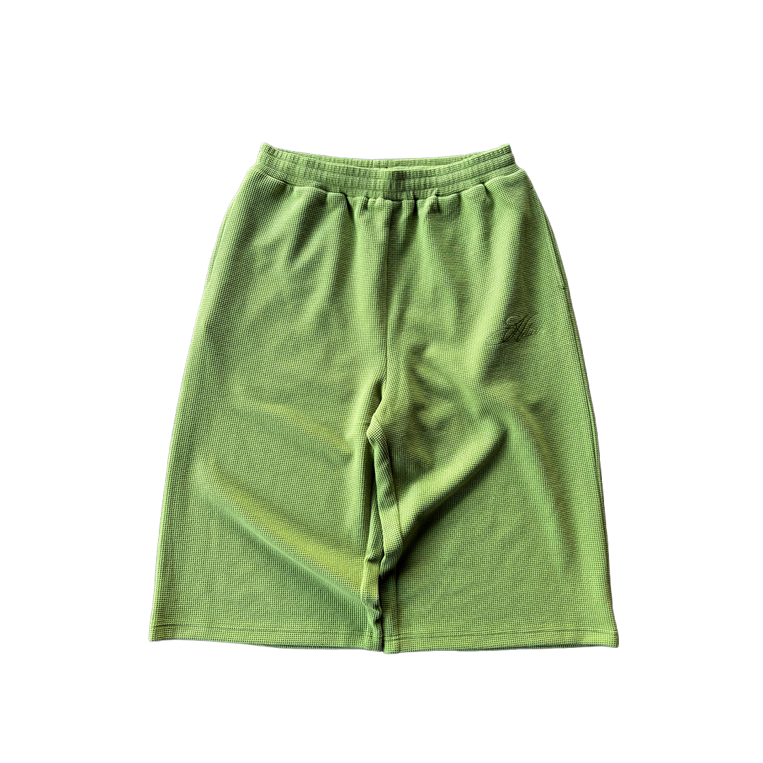 "Sol" Waffle Knit Shorts - Sage
