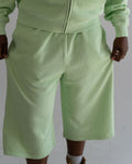 "Sol" Waffle Knit Shorts - Mint