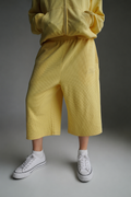 "Sol" Waffle Knit Shorts - Yellow