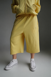 "Sol" Waffle Knit Shorts - Yellow