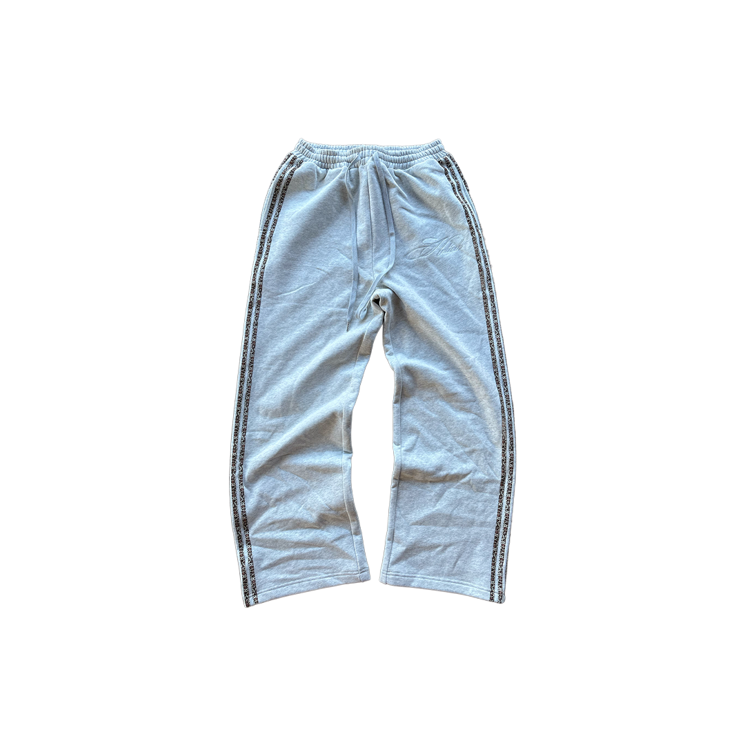"Ash" Gray Cheetah Sweats