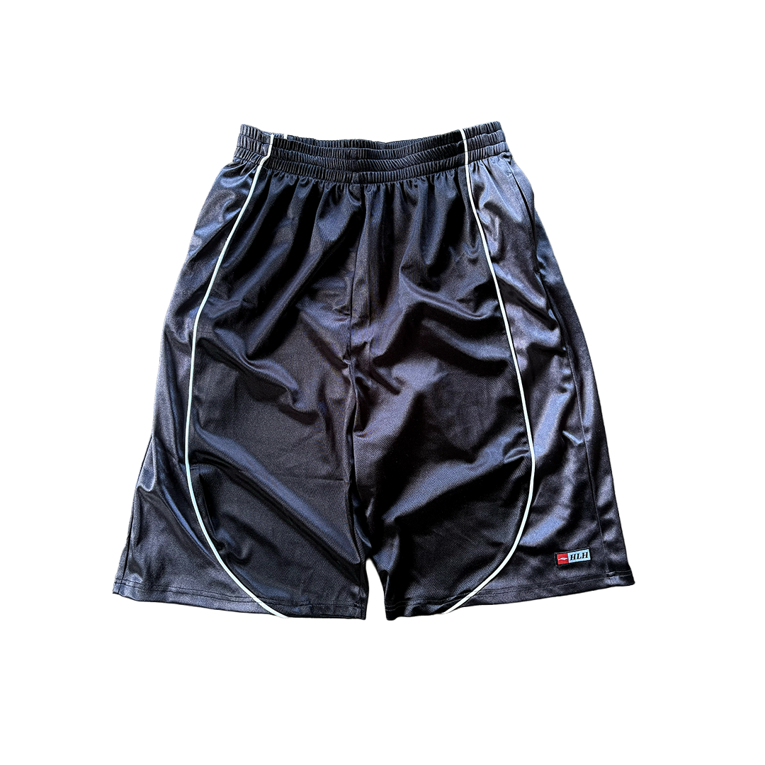 "Vivo" Basketball Shorts - Black & Silver