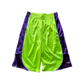 "Vivo" Basketball Shorts - Lime & Purple