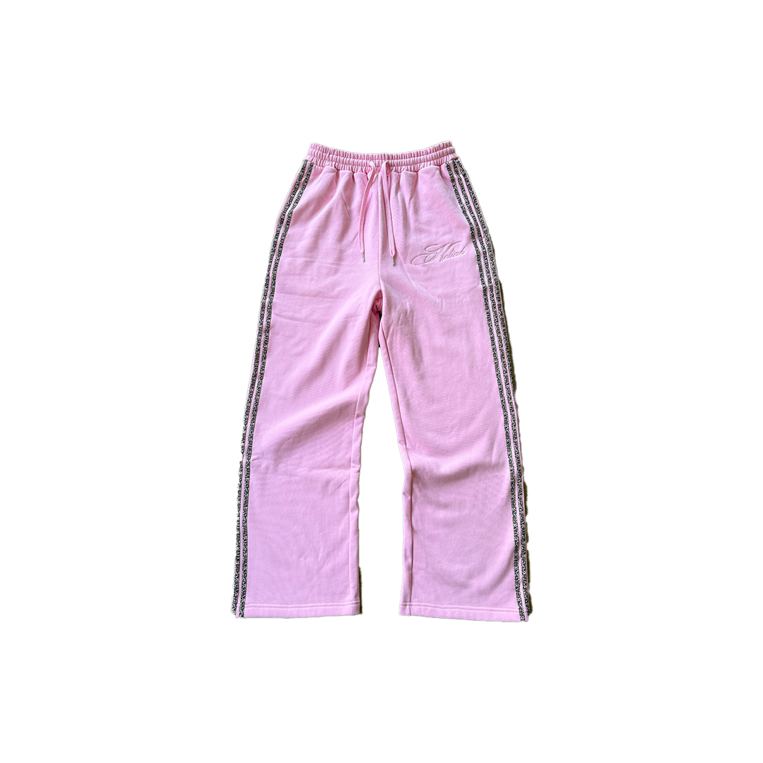 "Lotus" Pink Cheetah Sweats