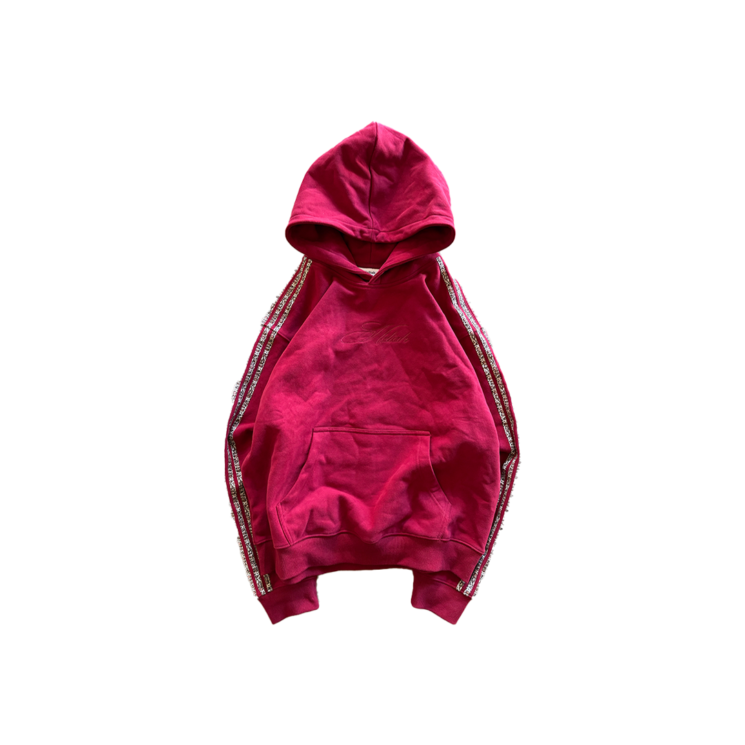 "Wine" Red Cheetah Hoodie