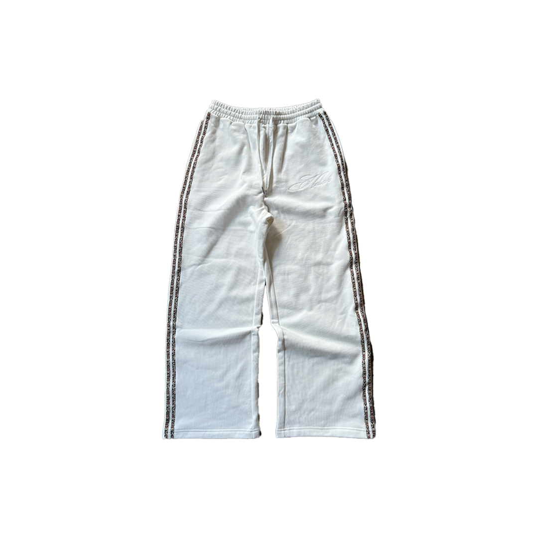 "Snow" White Cheetah Sweats